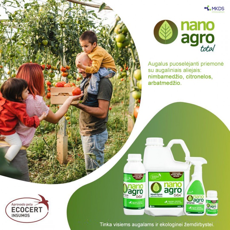 NANO AGRO TOTAL augalų apsaugos stipriklis, priežiūros priemonė, 100 ml