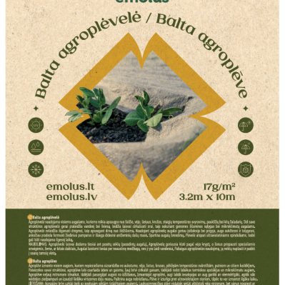 Agroplėvelė fasuota balta 3,2x10m 17g/m2 E
